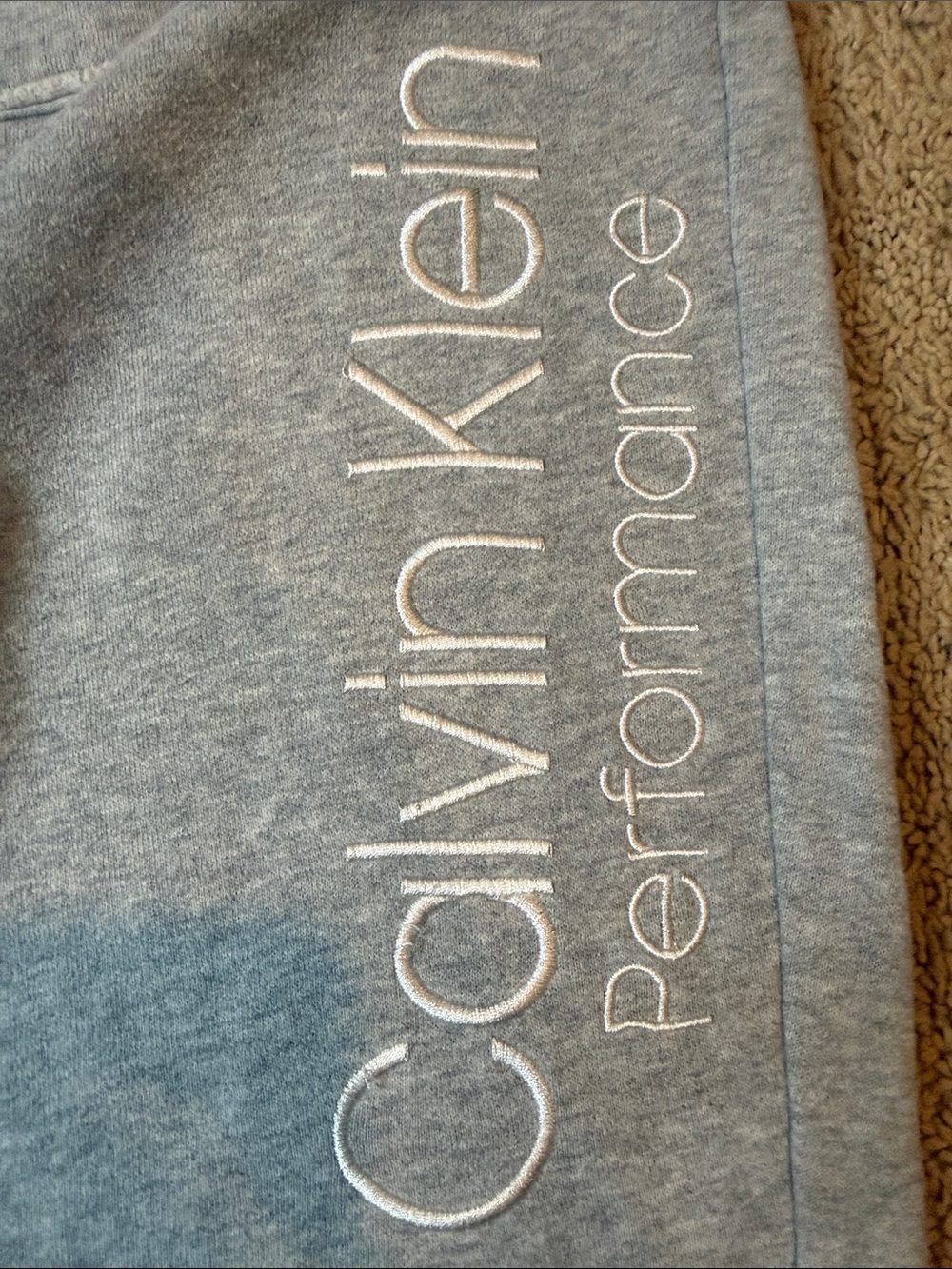 Calvin Klein Light Gray Logo Jogger Sweatpants - Picture 7 of 7